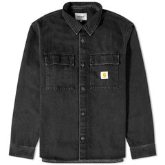 Кофта мужские Carhartt Wip Manny Denim Shirt (I032705-BLACK), L, WHS, 10% - 20%, 1-2 дня