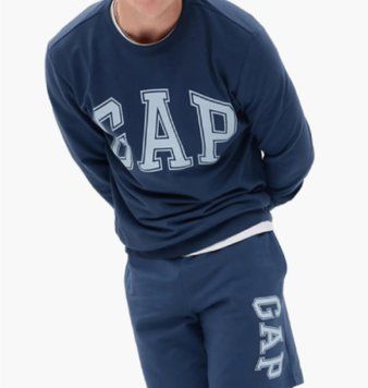 Кофта мужская Gap Ntx Logo Db Crew Blue (561835-02), 2XL, WHS, 10% - 20%, 1-2 дня
