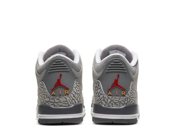 Кроссовки подростковые Jordan 3 Retro (Gs) Cool Grey (398614-012), 38.5, WHS, 10% - 20%, 1-2 дня