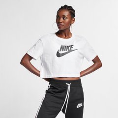 Футболка жіноча Nike W Nsw Tee Essntl Crp Icn Ftr (BV6175-100), L, WHS, 30% - 40%, 1-2 дні