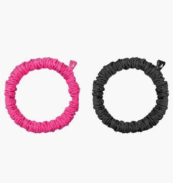 Набір резинок Adidas Hair Scrunchies 2Pk (2 ) Black/Pink (ADAC-16550), One Size, WHS, 1-2 дні