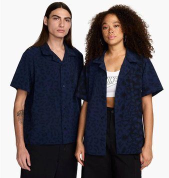 Кофта унісекс Nike Sb Print Bowler Short-Sleeve Button-Down Skate Shirt Blue (FN2595-410), XL, WHS, < 10%, 1-2 дні