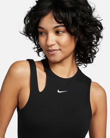 Nike Essential bodysuit tank in brown