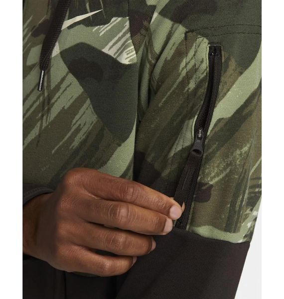 Кофта мужская Nike Dri-Fit Fleece Full-Zip Camo Fitness Hoodie (DQ4790-220), M, WHS, 40% - 50%, 1-2 дня