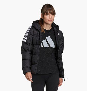 Куртка жіноча Adidas Essentials Midweight Down Hooded Jacket Black Gt9175 (GT9175), XS, WHS, 10% - 20%, 1-2 дні