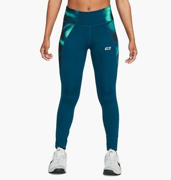 Лосіни жіночі Nike One Icon Clash Womens Mid-Rise Leggings Blue (DQ6713-460), XS, WHS, 1-2 дні