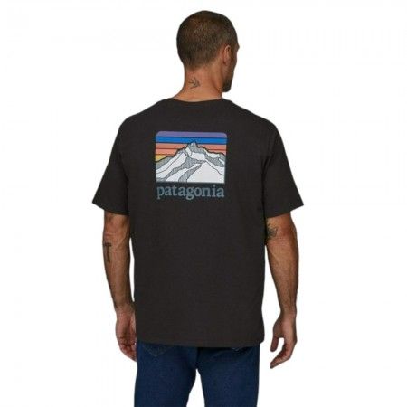 Футболка мужская Patagonia Men's Line Logo Ridge Pocket Responsibili-Tee (INBK38511), S, WHS, 1-2 дня