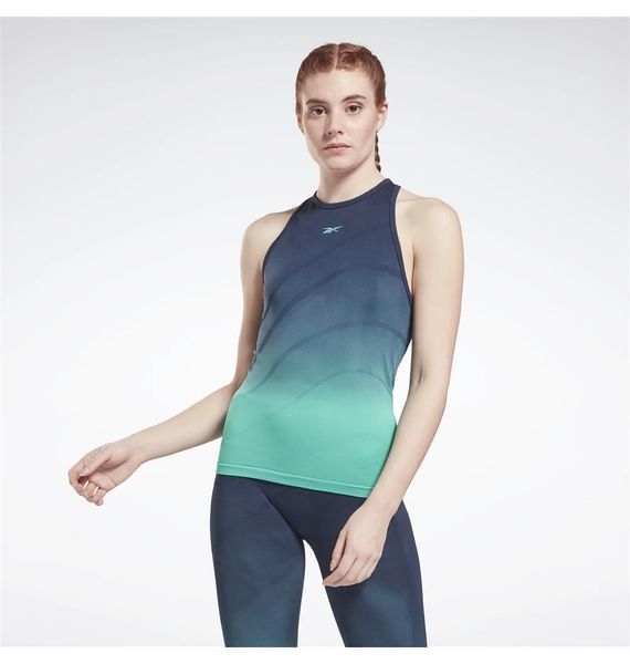Майка жіноча Reebok United By Fitness Seamless Tank Top Turquoise Gr9036 (GR9036), XS, WHS, 10% - 20%, 1-2 дні
