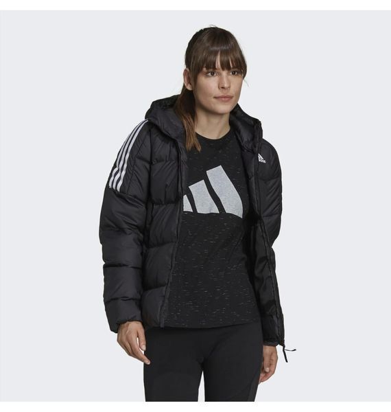 Куртка жіноча Adidas Essentials Midweight Down Hooded Jacket Black Gt9175 (GT9175), XS, WHS, 10% - 20%, 1-2 дні