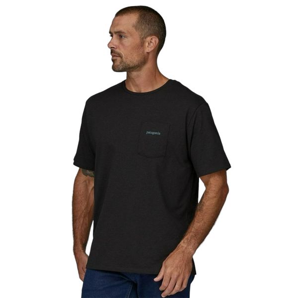 Футболка чоловіча Patagonia Men's Line Logo Ridge Pocket Responsibili-Tee (INBK38511), S, WHS, 1-2 дні