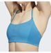 Фотографія Спортивний топ жіночий Adidas Yoga Studio Light-Support 3-Stripes Bra Blue Hh9127 (HH9127) 8 з 9 в Ideal Sport