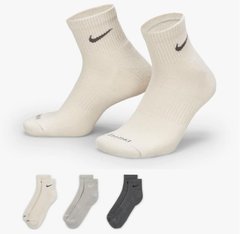 Носки Nike Everyday Plus Cushioned Training Ankle Socks (3 Pairs) (SX6890-991), 38-42, WHS, 20% - 30%, 1-2 дня