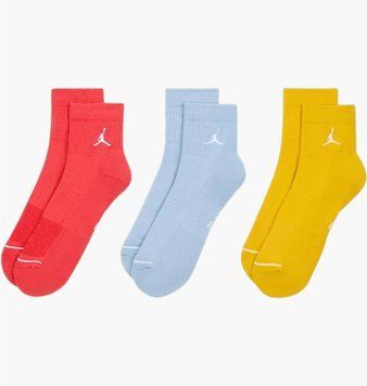 Носки Jordan Everyday Cushioned Ankle Multi (3 ) (DX9655-917), 34-38, WHS, < 10%, 1-2 дня