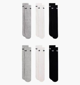Шкарпетки Nike Everyday Cushioned Crew White/Multi (SX7666-964), 34-38, WHS, < 10%, 1-2 дні