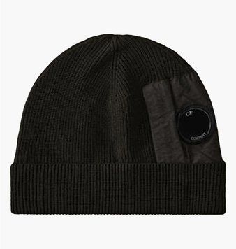 Шапка C.P. Company Extrafine Merino Wool Lens Beanie (17CMAC297A-005509A-999), One Size, WHS, < 10%, 1-2 дні