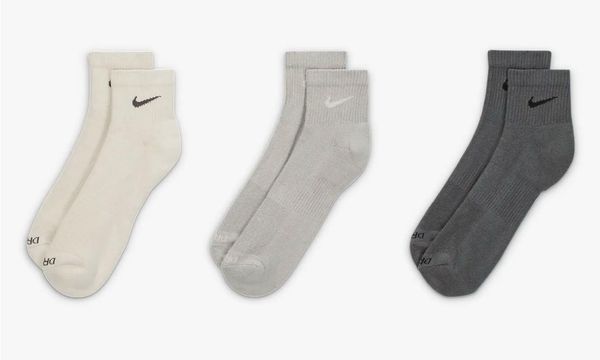 Носки Nike Everyday Plus Cushioned Training Ankle Socks (3 Pairs) (SX6890-991), 38-42, WHS, 10% - 20%, 1-2 дня