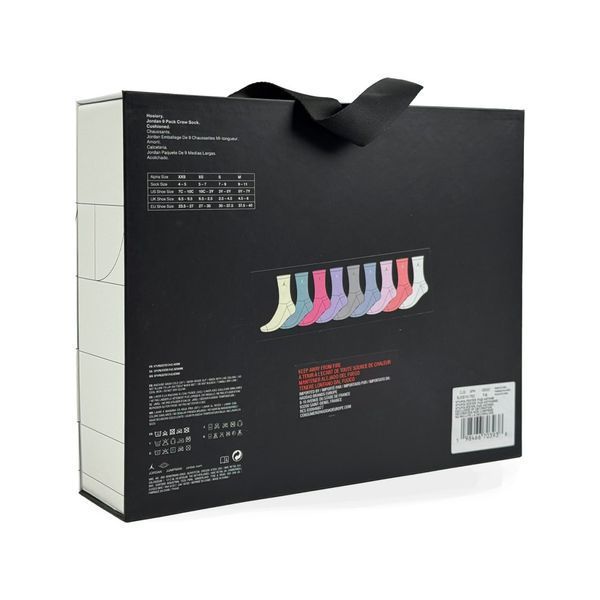 Шкарпетки Jordan Jdn Holiday 9Pk Crew Gift Box (BJ0810-782), 35-37.5, OFC, 1-2 дні