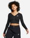 Фотографія Кофта жіночі Nike Sportswear Women's Ribbed Long-Sleeve Top (FJ5220-010) 1 з 5 в Ideal Sport