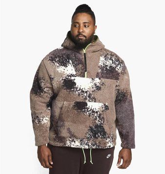 Кофта мужская Nike Mens 1/2-Zip Hoodie Brown (DD5009-004), XS, WHS, < 10%, 1-2 дня
