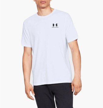 Футболка чоловіча Under Armour Sportstyle Left Chest (1326799-100), SM, OFC, 40% - 50%, 1-2 дні