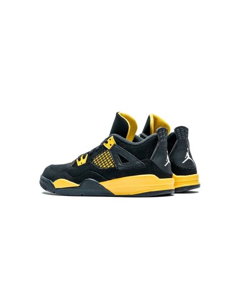 Кросівки дитячі Jordan Air 4 Retro Yellow Thunder (BQ7669-017), 28, WHS, 10% - 20%, 1-2 дні