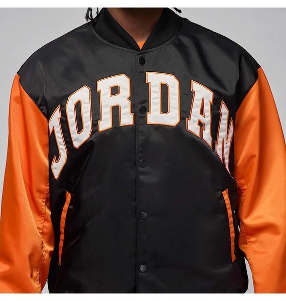 Куртка мужская Jordan Brooklyn Collegiate Varsity Black/Orange (HV0099-011), L, WHS, 10% - 20%, 1-2 дня