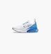 Фотография Кроссовки детские Nike Air Max 270 White/Blue (943345-125) 1 из 6 в Ideal Sport