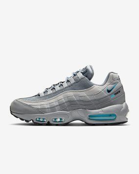 Кросівки чоловічі Nike Air Max 95 Retro Logo Grey Aqua (CV1635-001), 42, WHS, < 10%, 1-2 дні