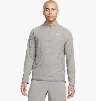 Кофта чоловіча Nike Trail Dri-Fit 1/2-Zip Running Top Grey (FB7535-053), XL, WHS, 1-2 дні