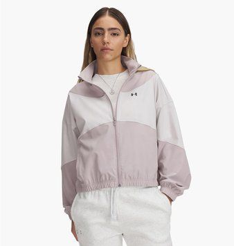 Вітровка жіноча Under Armour Rival Woven Jacket White/Grey (1389631-009), L, WHS, < 10%, 1-2 дні