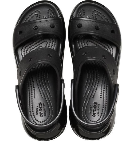 Тапочки унісекс Crocs Mega Crush Sandal Black (207989-001), 38-39, WHS, < 10%, 1-2 дні