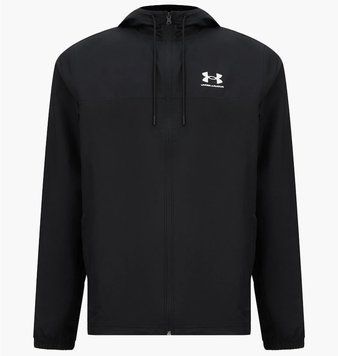 Вітровка чоловіча Under Armour Rival Wvn Windbreaker Black (1390149-001), 2XL, WHS, < 10%, 1-2 дні