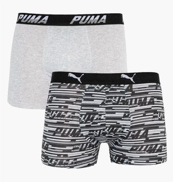 Труси-боксерки чоловічі Puma Logo Aop Boxer 2P (501003001-200), M, WHS, < 10%, 1-2 дні