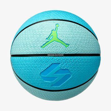 Баскетбольный мяч Jordan Jordan Playground 8P L Doncic Deflated Copa/Black/Laser Blue/Electric Green 07 (J.101.3252.461.07), One Size, WHS, 1-2 дня