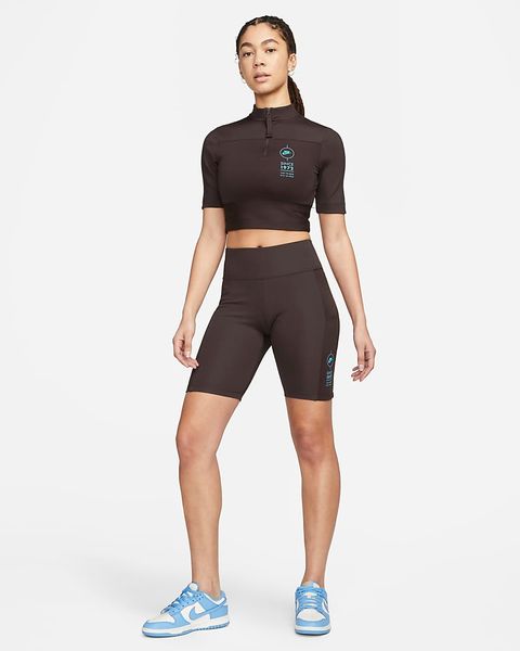 Шорты женские Nike Sportswear Mid-Rise Ribbed Biker Shorts (FJ4876-220), M, WHS, 40% - 50%, 1-2 дня