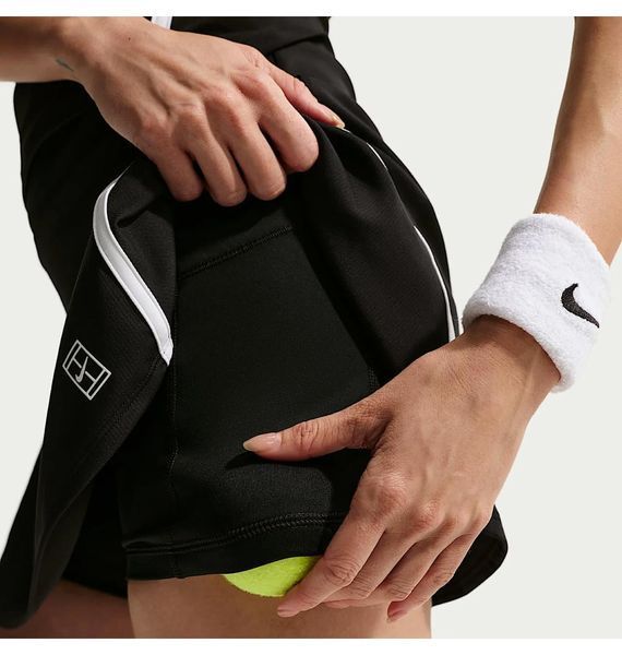 Шорти жіночі Nike Court Advantage Womens Dri-Fit High-Waisted Tennis Skirt Black/White (II3624-010), M, WHS, 20% - 30%, 1-2 дні