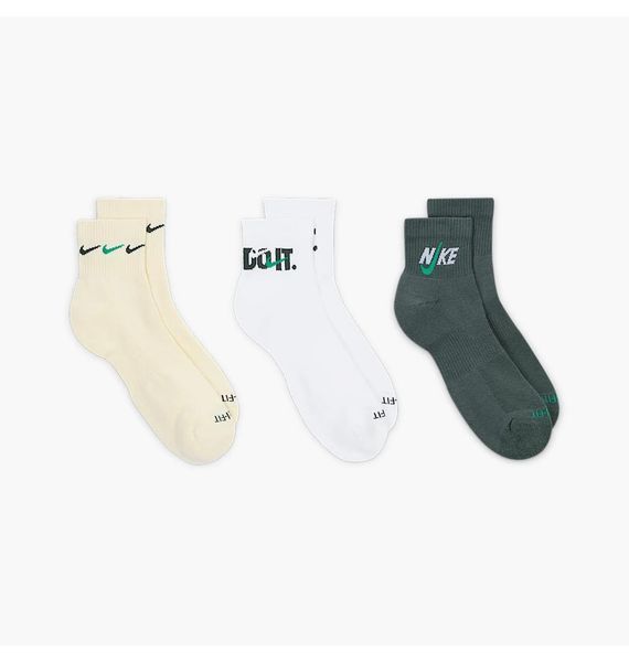 Шкарпетки Nike Everyday Plus Cushioned Ankle Multi (3 ) (DH3827-901), 42-46, WHS, 30% - 40%, 1-2 дні