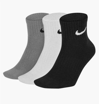 Носки Nike U Nk Everyday Ltwt Ankle 3Pr (SX7677-901), 46-50, WHS, < 10%, 1-2 дня