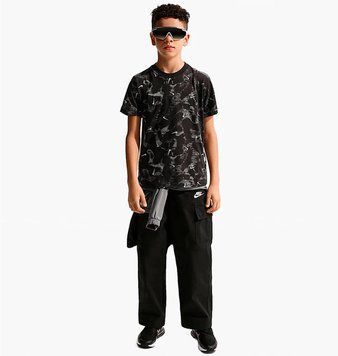 Футболка детская Nike Sportswear Black/Grey (II0458-010), L, WHS, < 10%, 1-2 дня