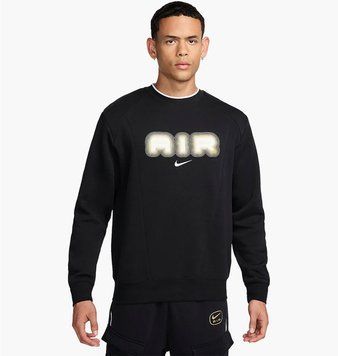 Кофта чоловіча Nike Air Fleece Crew-Neck Sweatshirt Black (HM0177-010), L, WHS, 40% - 50%, 1-2 дні