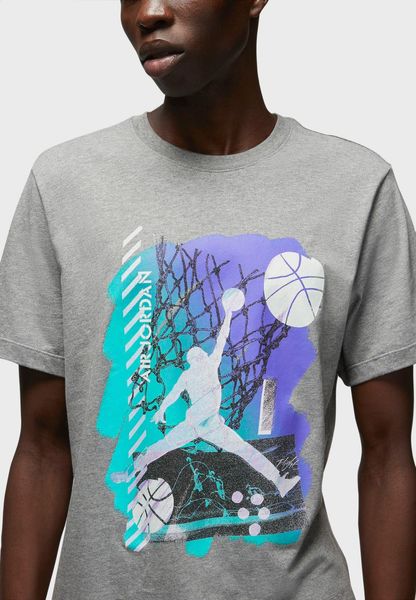 Футболка чоловіча Jordan Brand Graphic Grey (DM1422-091), L, WHS, 1-2 дні