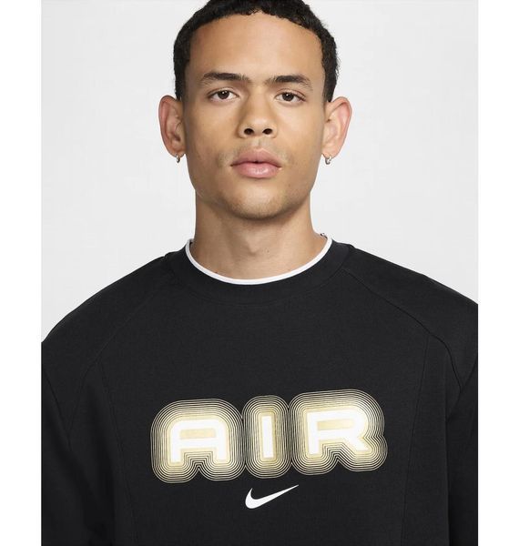Кофта чоловіча Nike Air Fleece Crew-Neck Sweatshirt Black (HM0177-010), L, WHS, 40% - 50%, 1-2 дні