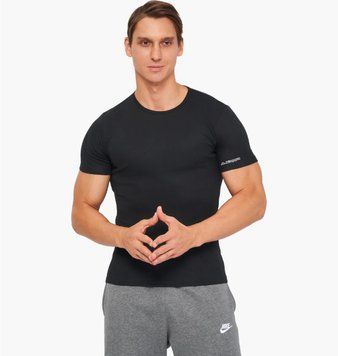 Футболка чоловіча Kappa T-Shirt Mezza Manica Girocollo (K1306-NERO), 2XL, WHS, < 10%, 1-2 дні