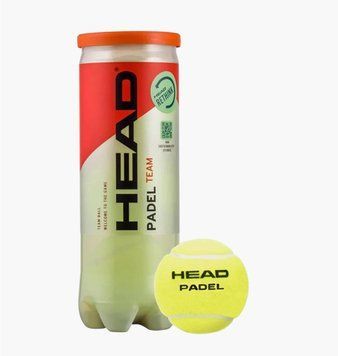 Теннисный мяч Head Padel Team 3B (575651), 3 BALLS, WHS, < 10%, 1-2 дня