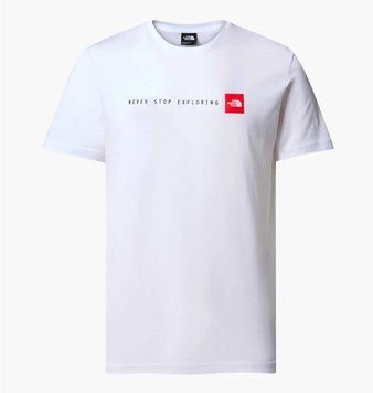 Футболка мужская The North Face Never Stop Exploring Tee White (0A87NSFN41), 2XL, WHS, < 10%, 1-2 дня