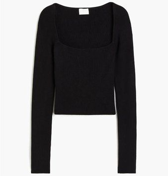 Кофта жіночі H&M Square-Neck Crop Top (1189031002), L, WHS, < 10%, 1-2 дні