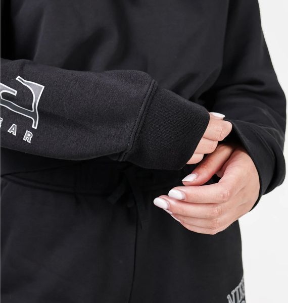 Кофта унисекс Nike Sportswear Club Fleece Oversized Graphic Crop Black (HJ0925-010), L, WHS, > 50%, 1-2 дня