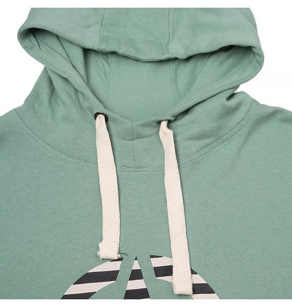 Кофта унісекс Jeep Hooded Oversize Sweatshirt Star Striped Print Turquoise (O102608-E854), L, WHS, 20% - 30%, 1-2 дні