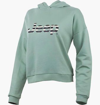 Кофта женские Jeep Hooded Cropped Sweatshirt Striped Print (O102609-E854), L, WHS, 20% - 30%, 1-2 дня