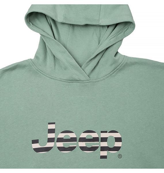 Кофта женские Jeep Hooded Cropped Sweatshirt Striped Print (O102609-E854), L, WHS, 20% - 30%, 1-2 дня